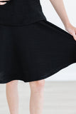 Black Scrunchy Twirl Skort - Mila & Rose ®