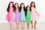 Neon Pink Scrunchy Twirl Skort - Mila & Rose ®