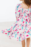Dots & Daisies Smocked Ruffle Dress - Mila & Rose ®