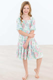 Minty Meadow Smocked Ruffle Dress - Mila & Rose ® - Flyclothing LLC