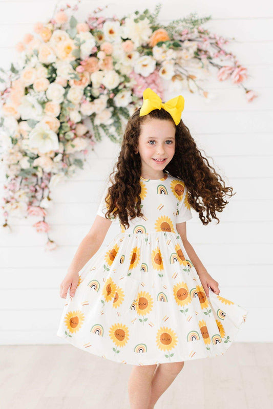 Sunflower S/S Pocket Twirl Dress - Mila & Rose ® - Flyclothing LLC