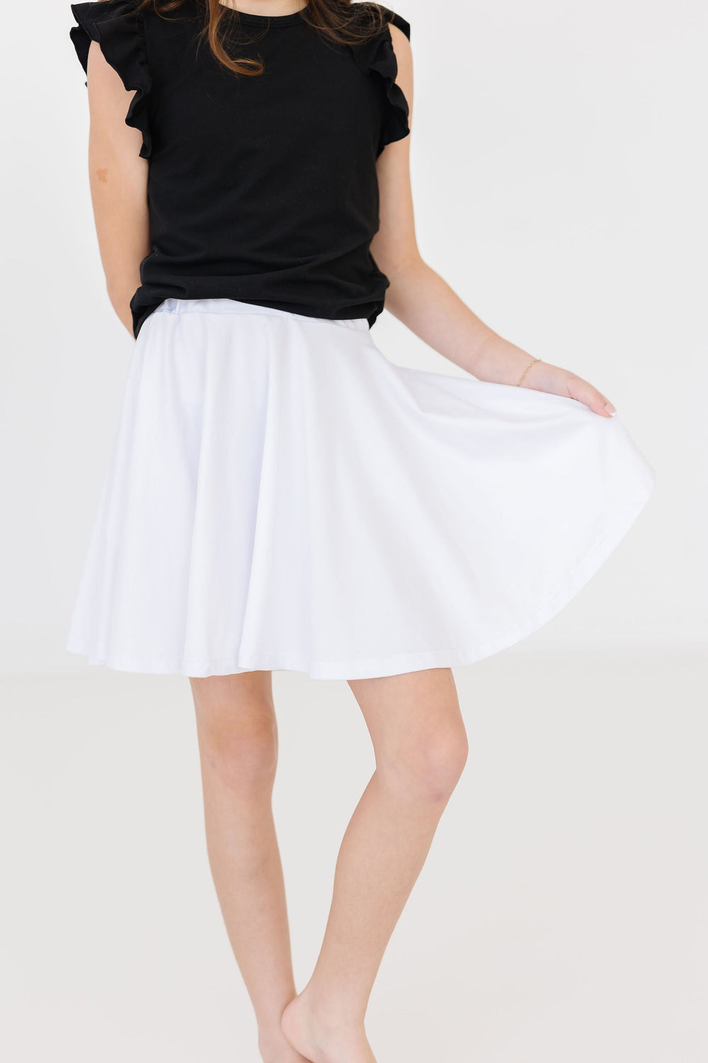 White Twirl Skort - Mila & Rose ®