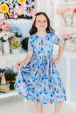 Country Blooms S/S Pocket Twirl Dress - Mila & Rose ® - Flyclothing LLC