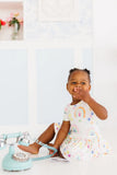 Watercolor Rainbows S/S Twirl Bodysuit - Mila & Rose ®