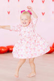 Melt My Heart 3/4 Sleeve Ruffle Twirl Dress - Mila & Rose ® - Flyclothing LLC