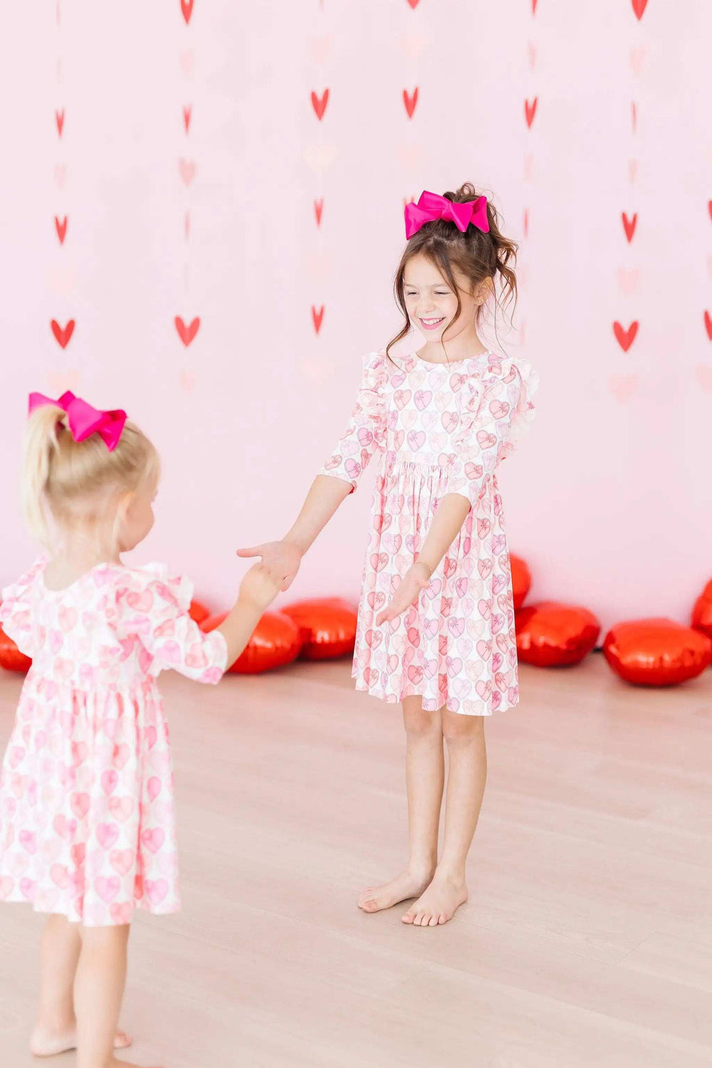 Melt My Heart 3/4 Sleeve Ruffle Twirl Dress - Mila & Rose ® - Flyclothing LLC
