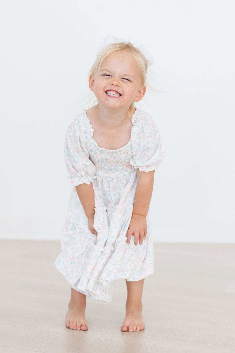 Cloud 9 Smocked Ruffle Dress - Mila & Rose ® - Flyclothing LLC