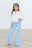 Sky Blue Scrunchy Bells - Mila & Rose ®