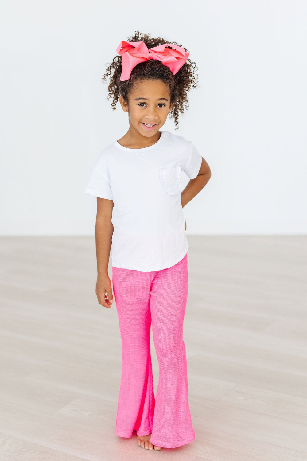 Neon Pink Scrunchy Bells - Mila & Rose ®