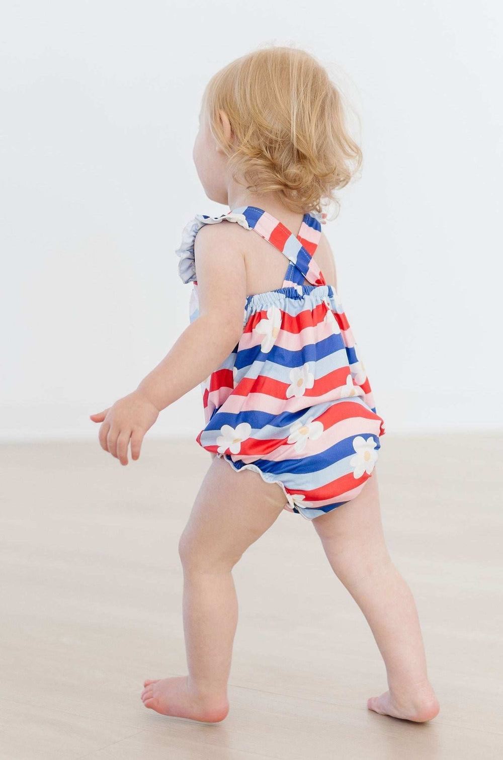 July Vibes Ruffle Cross Back Romper - Mila & Rose ® - Flyclothing LLC