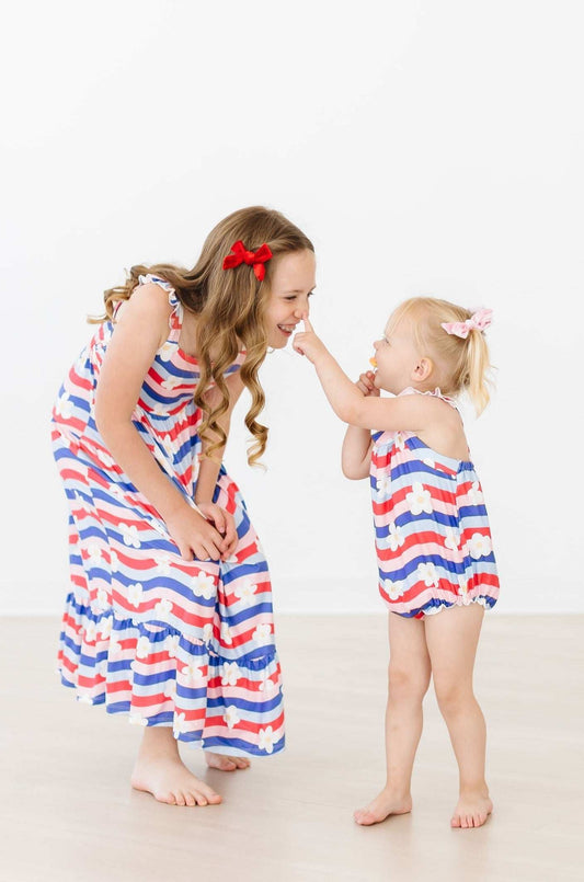July Vibes Ruffle Cross Back Romper - Mila & Rose ® - Flyclothing LLC