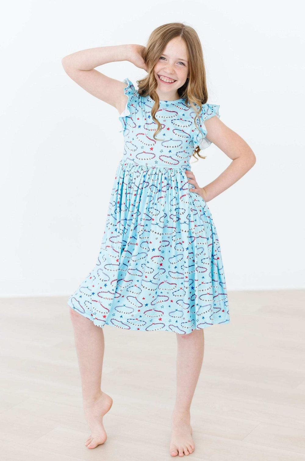 SALE Miss Americana (Mila's Version) Flutter Sleeve Twirl Dress - Mila & Rose ® - Flyclothing LLC