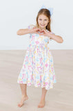 Bow-tastic Flutter Sleeve Twirl Dress - Mila & Rose ® - Flyclothing LLC