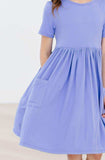 Periwinkle S/S Pocket Twirl Dress - Mila & Rose ® - Flyclothing LLC