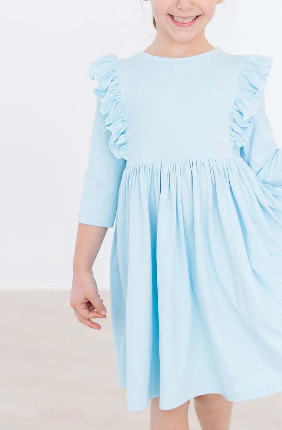SALE Bluebird 3/4 Ruffle Twirl Dress - Mila & Rose ®