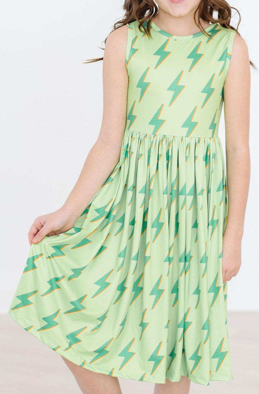 SALE Neon Lightning Tank Twirl Dress - Mila & Rose ® - Flyclothing LLC