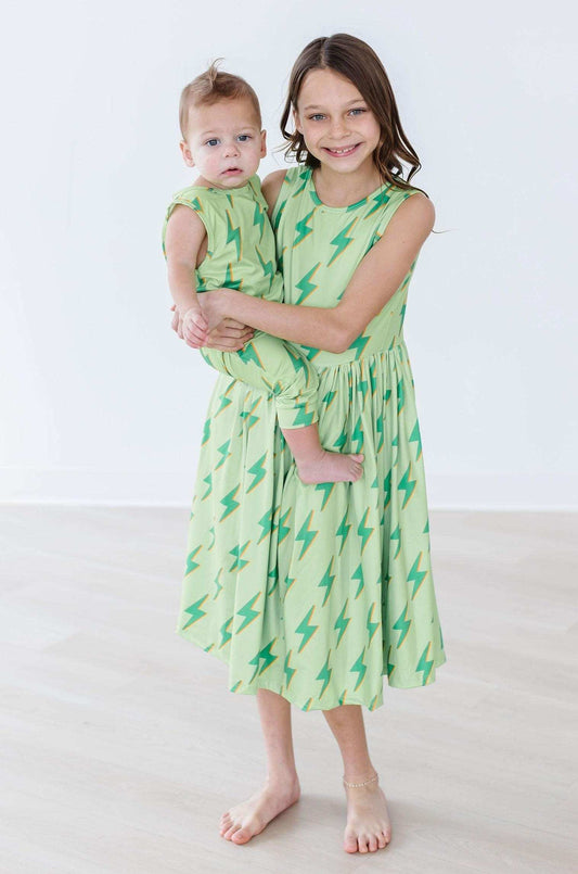 SALE Neon Lightning Tank Twirl Dress - Mila & Rose ® - Flyclothing LLC