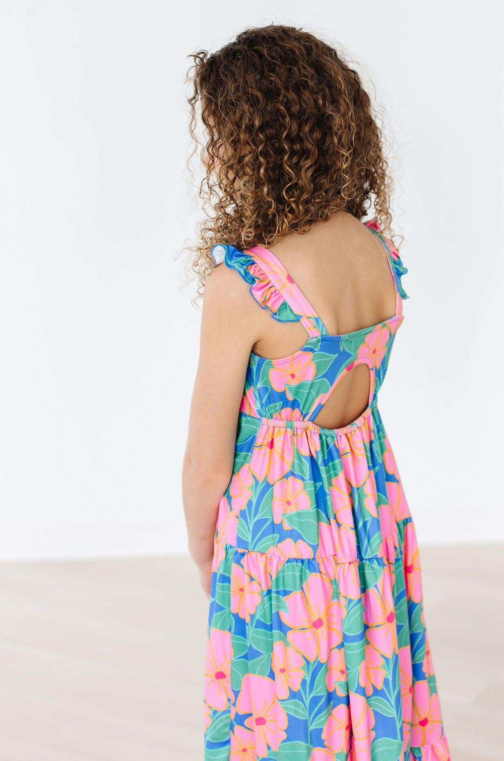 Luau Floral Ruffle Maxi Dress - Mila & Rose ® - Flyclothing LLC