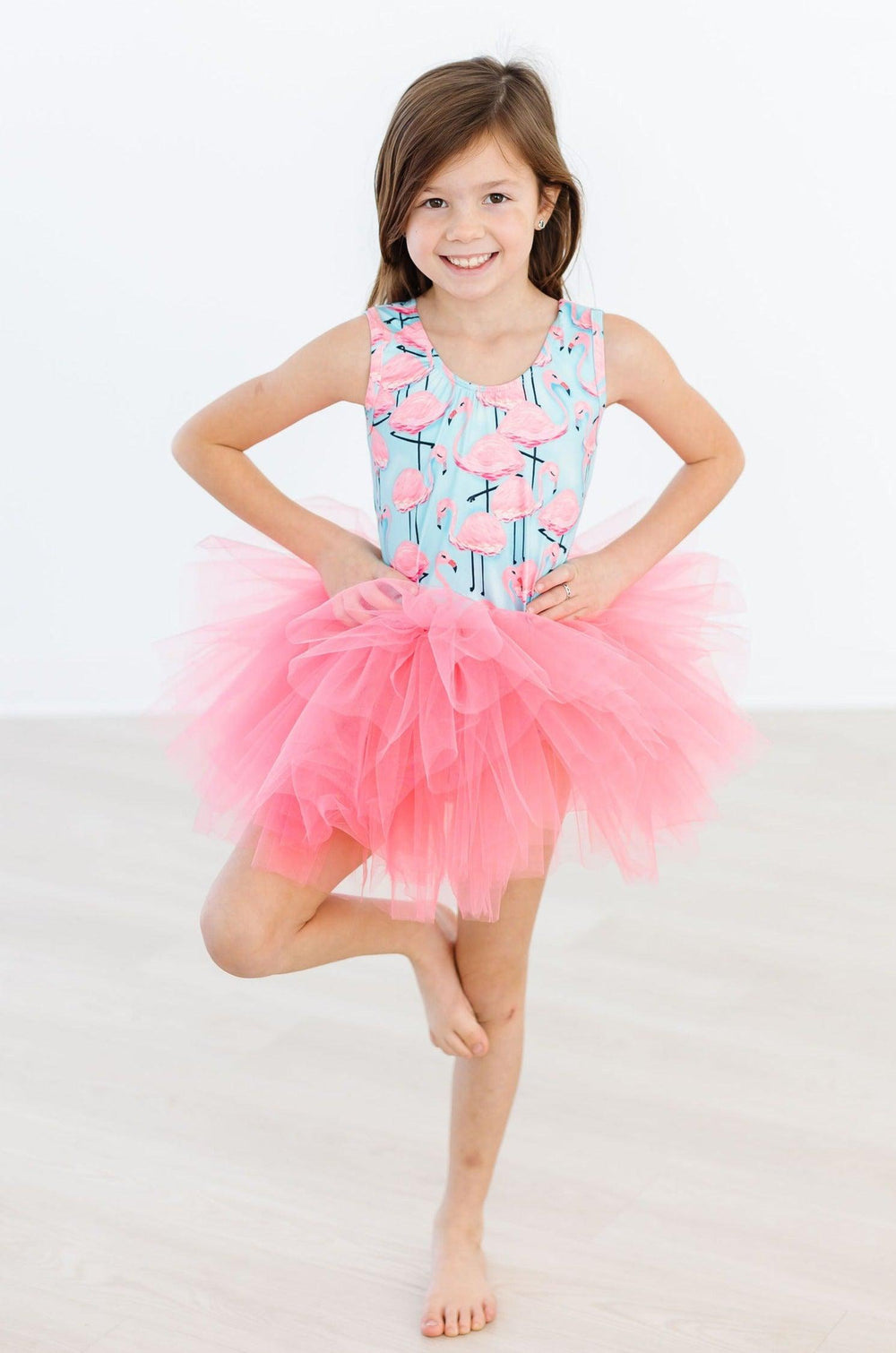 Pretty in Pink Flamingos Tank Tutu Leotard - Mila & Rose ®