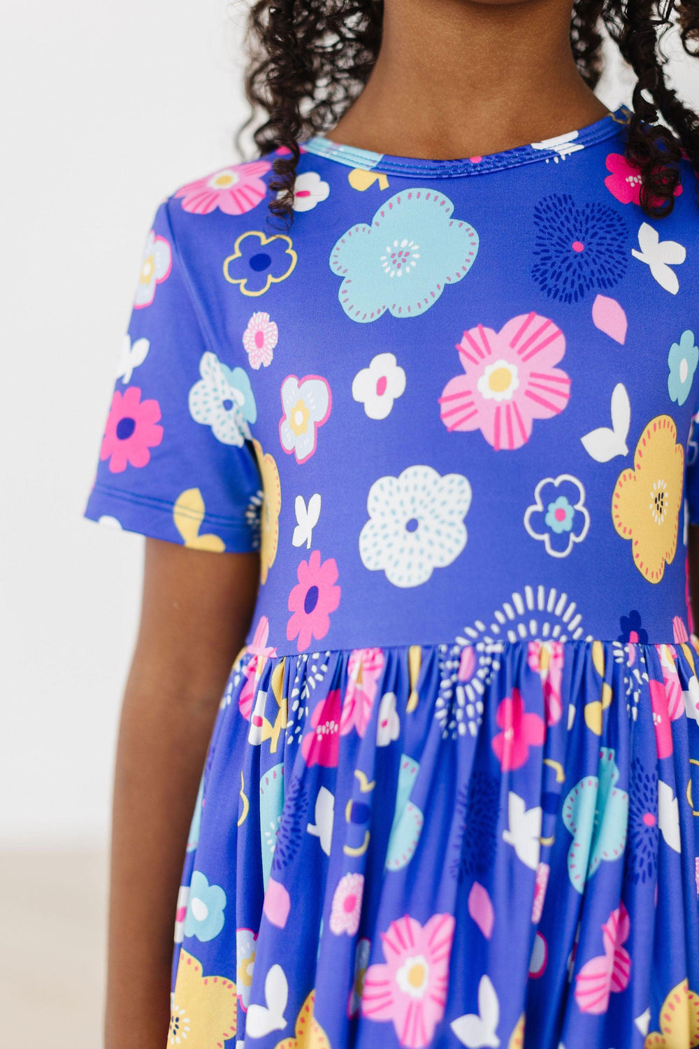 Floral Frenzy S/S Pocket Twirl Dress - Mila & Rose ®