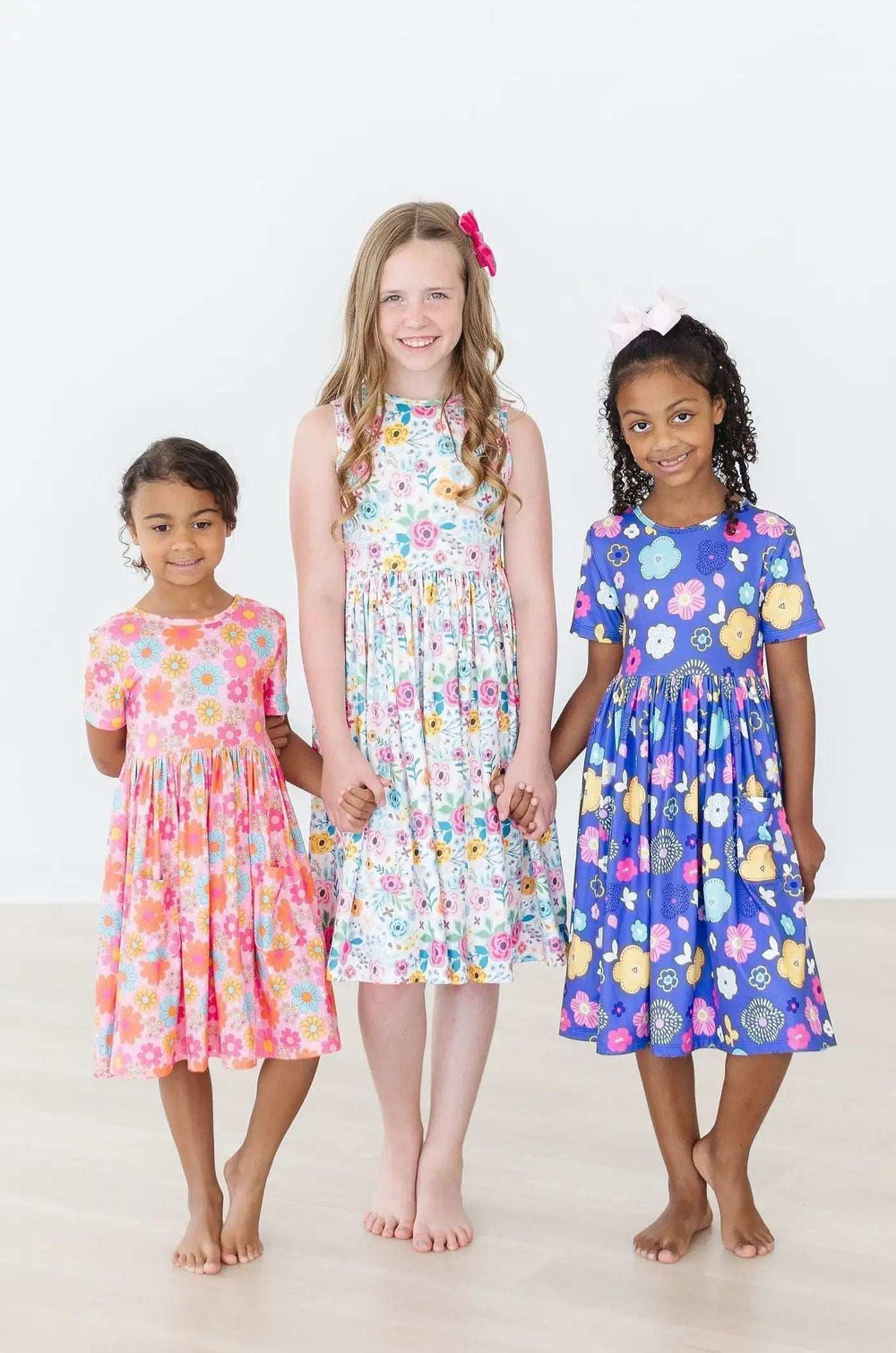 Floral Frenzy S/S Pocket Twirl Dress - Mila & Rose ® - Flyclothing LLC