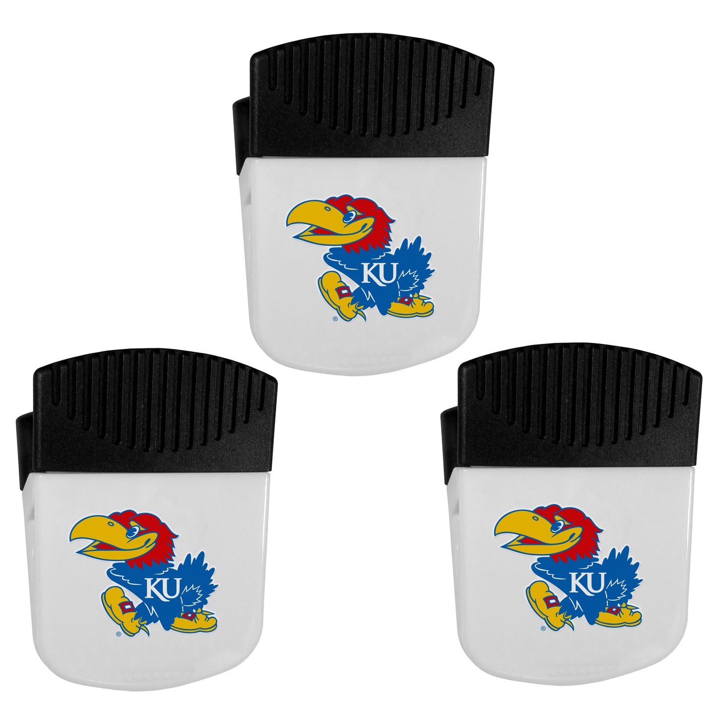 Kansas Jayhawks Chip Clip Magnets, 3pk - Kansas Jayhawks - Flyclothing LLC