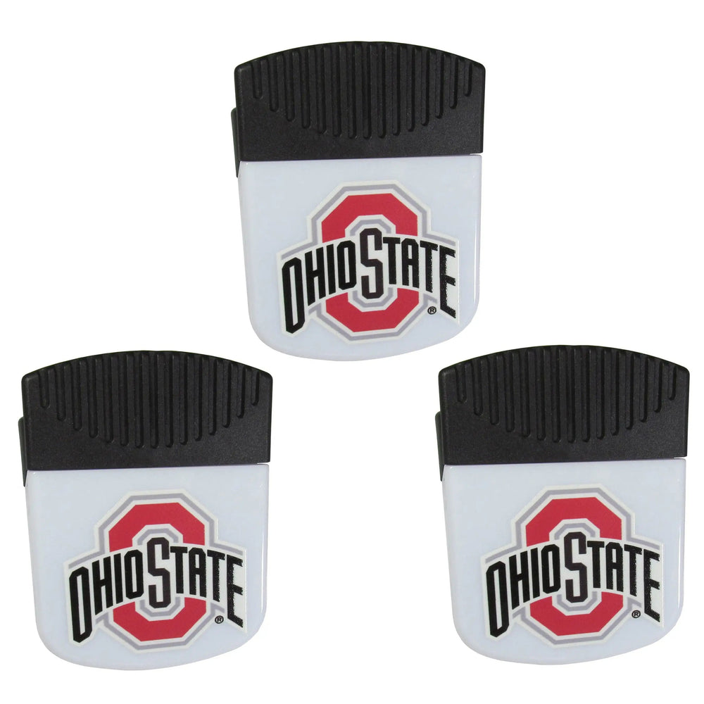 Ohio St. Buckeyes Chip Clip Magnets, 3pk - Ohio St. Buckeyes