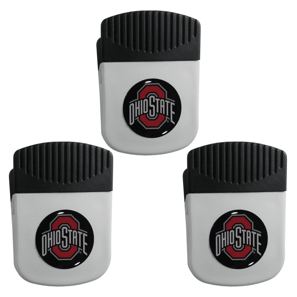 Ohio St. Buckeyes Chip Clip Magnet with Bottle Opener, 3pk - Ohio St. Buckeyes