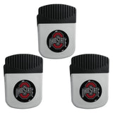 Ohio St. Buckeyes Chip Clip Magnet with Bottle Opener, 3pk - Ohio St. Buckeyes