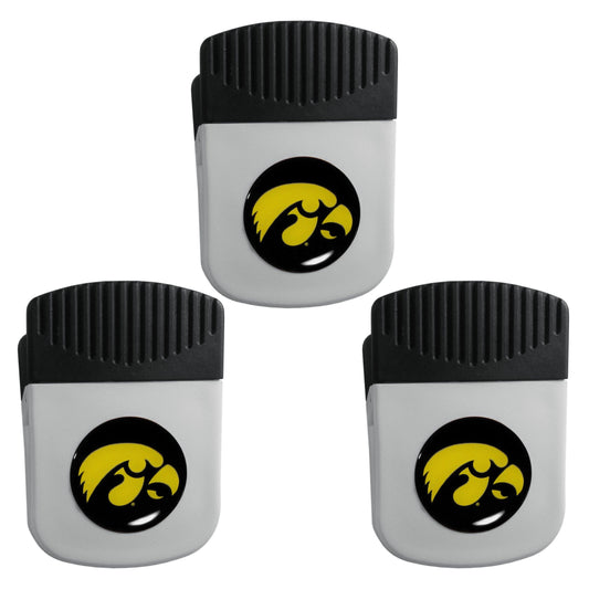 Iowa Hawkeyes Chip Clip Magnet with Bottle Opener, 3pk - Iowa Hawkeyes