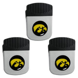 Iowa Hawkeyes Chip Clip Magnet with Bottle Opener, 3pk - Iowa Hawkeyes
