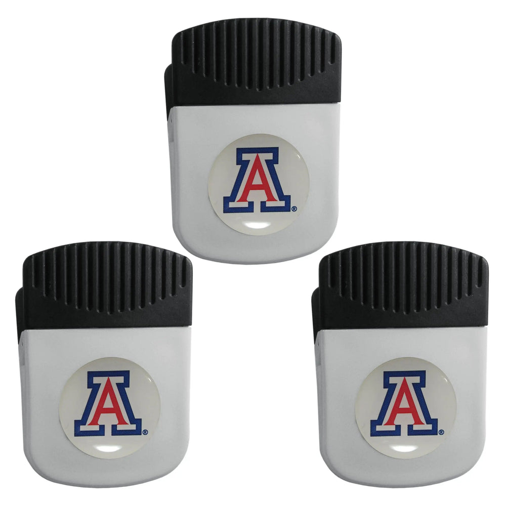 Arizona Wildcats Chip Clip Magnet with Bottle Opener, 3pk - Arizona Wildcats