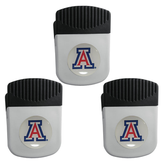 Arizona Wildcats Chip Clip Magnet with Bottle Opener, 3pk - Arizona Wildcats