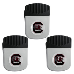 S. Carolina Gamecocks Chip Clip Magnet with Bottle Opener, 3pk - S. Carolina Gamecocks