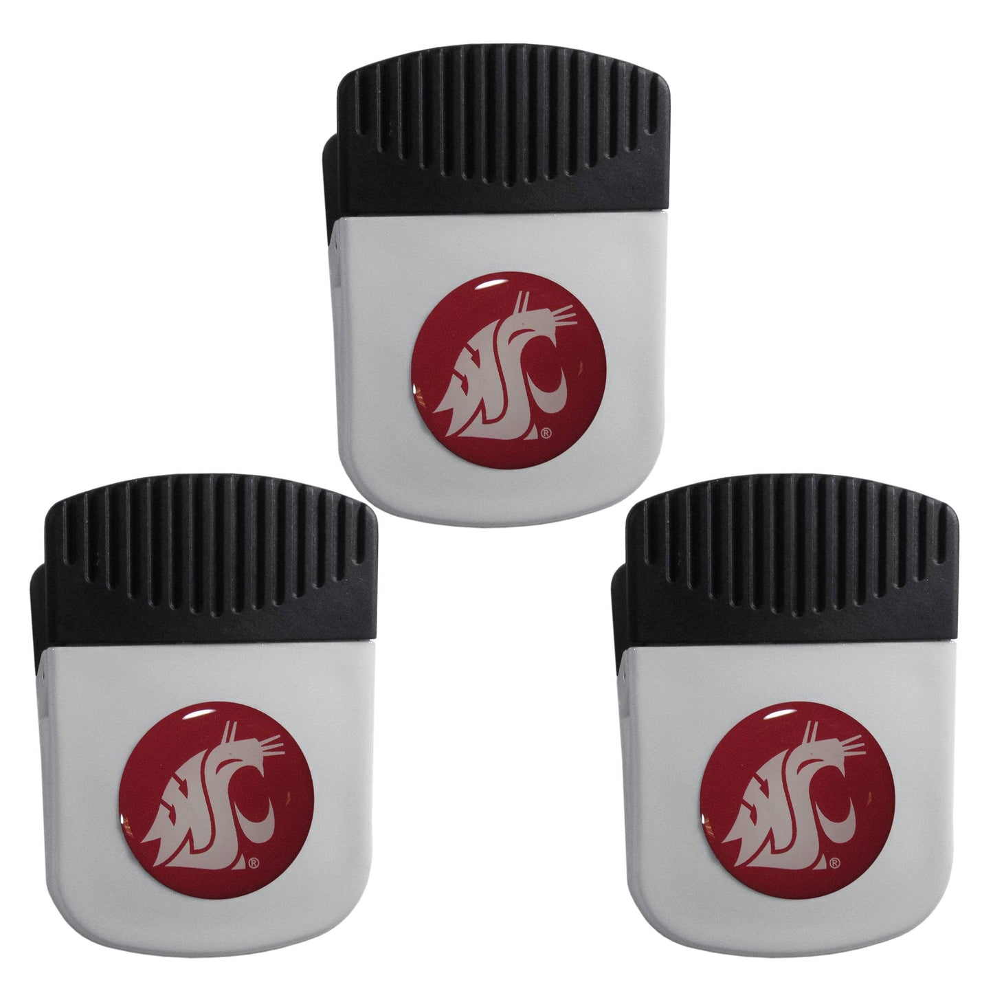 Washington St. Cougars Chip Clip Magnet with Bottle Opener, 3pk - Washington St. Cougars - Flyclothing LLC