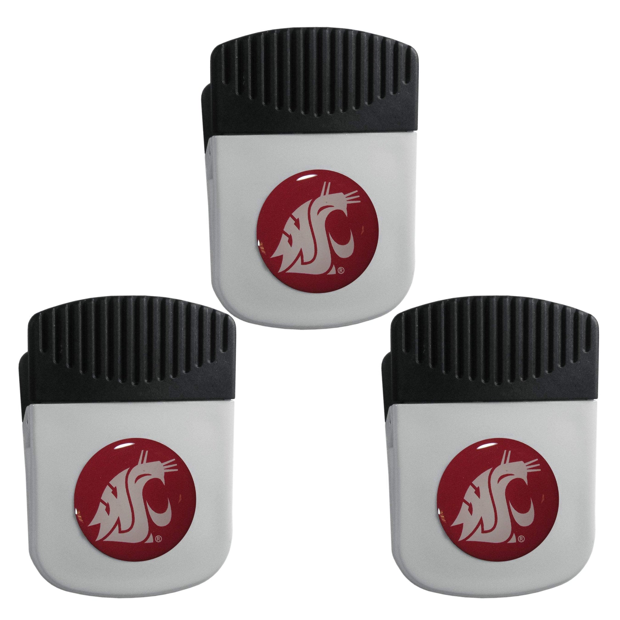 Washington St. Cougars Chip Clip Magnet with Bottle Opener, 3pk - Washington St. Cougars - Flyclothing LLC