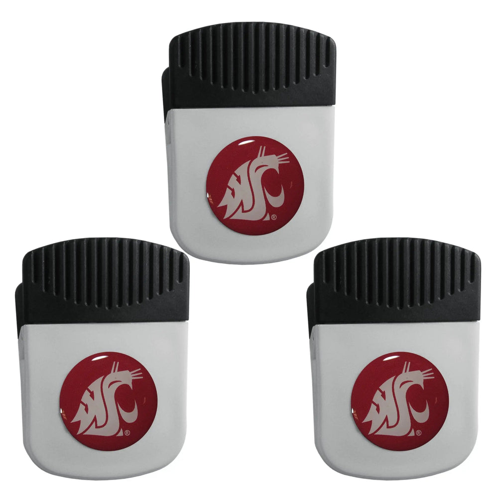 Washington St. Cougars Chip Clip Magnet with Bottle Opener, 3pk - Washington St. Cougars