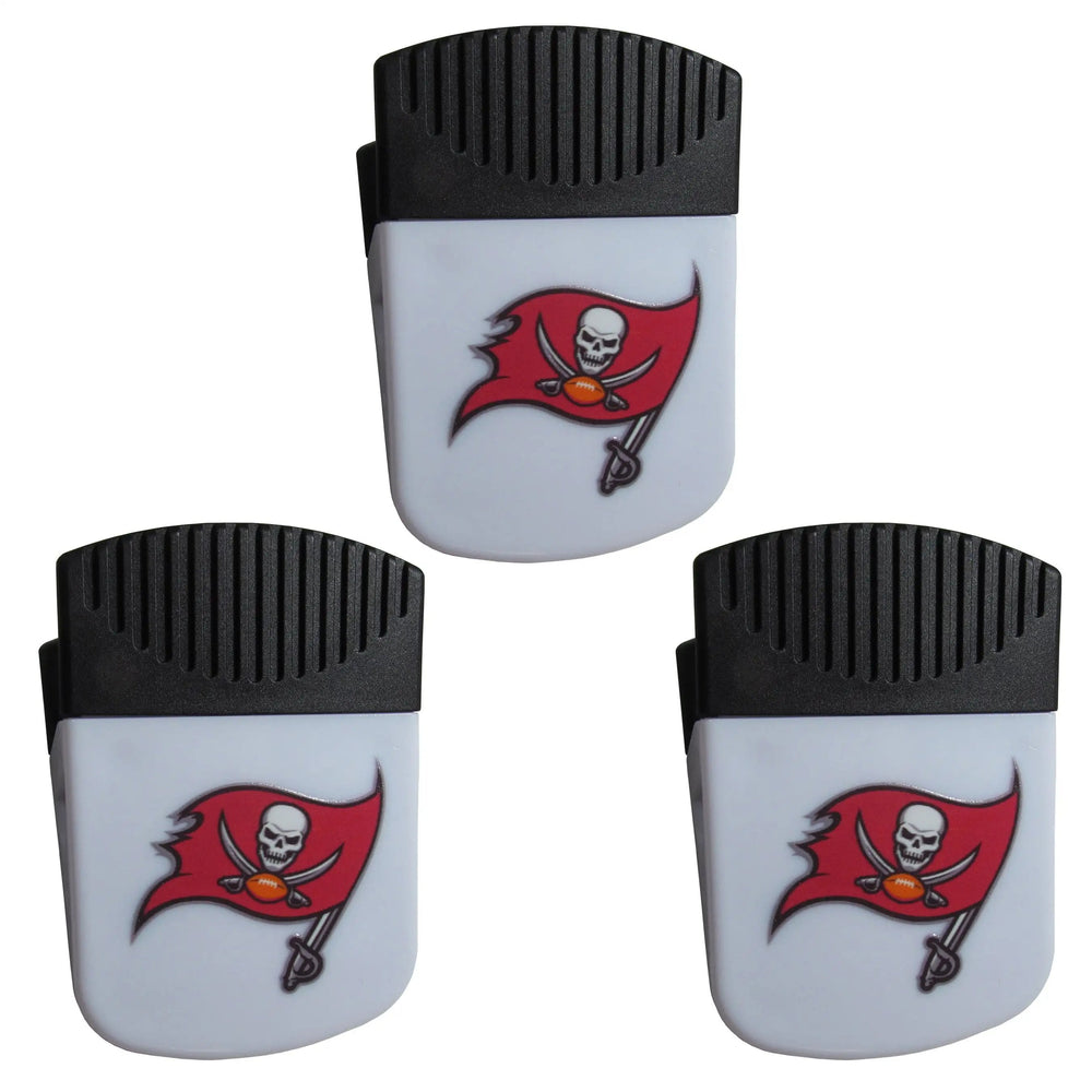 Tampa Bay Buccaneers Chip Clip Magnets, 3pk - Tampa Bay Buccaneers