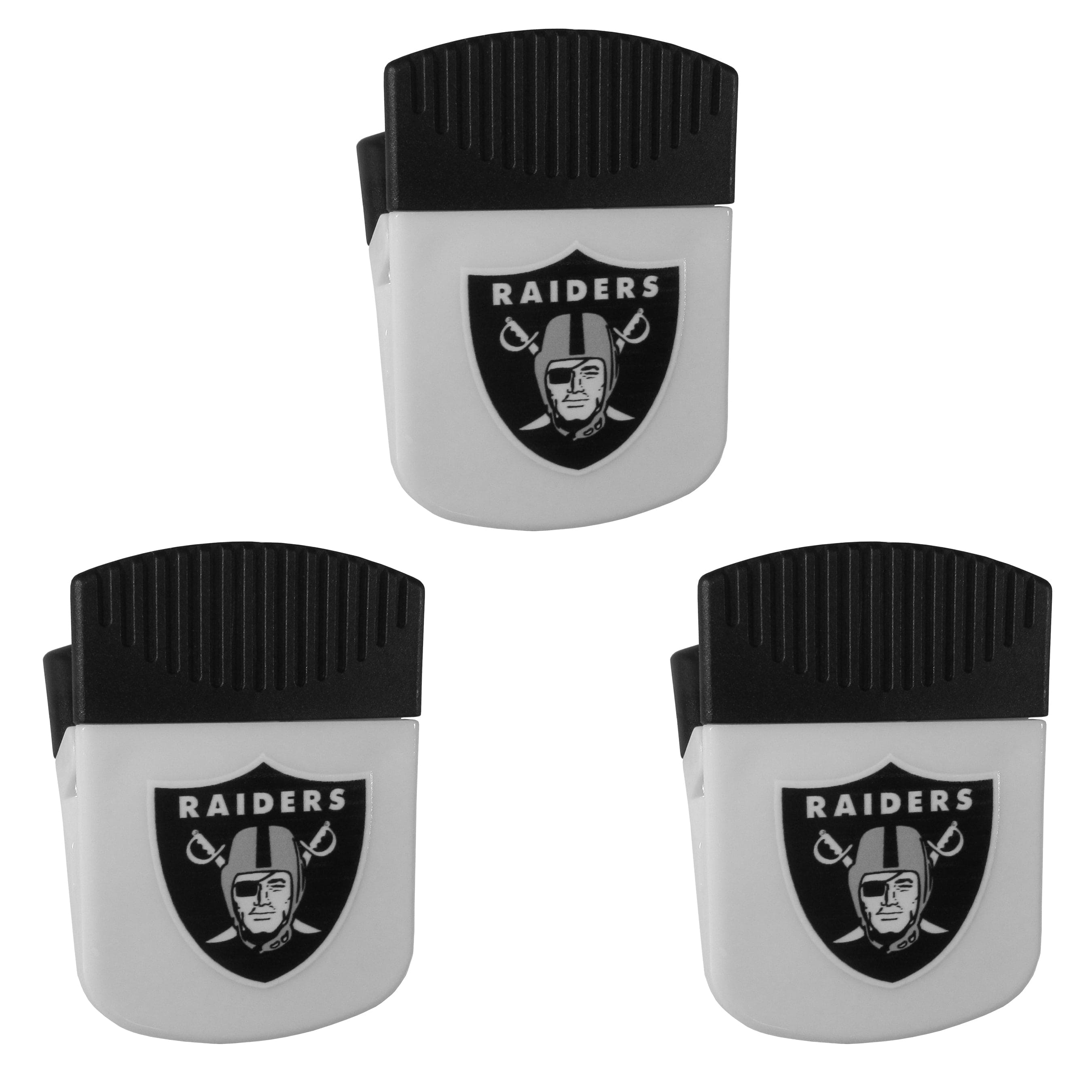 Las Vegas Raiders Chip Clip Magnets, 3pk - Las Vegas Raiders