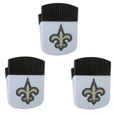 New Orleans Saints Chip Clip Magnets, 3pk - New Orleans Saints