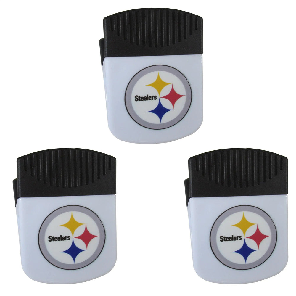 Pittsburgh Steelers Chip Clip Magnets, 3pk - Pittsburgh Steelers