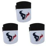 Houston Texans Chip Clip Magnets, 3pk - Houston Texans