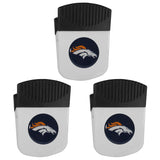 Denver Broncos Chip Clip Magnet with Bottle Opener, 3pk - Denver Broncos