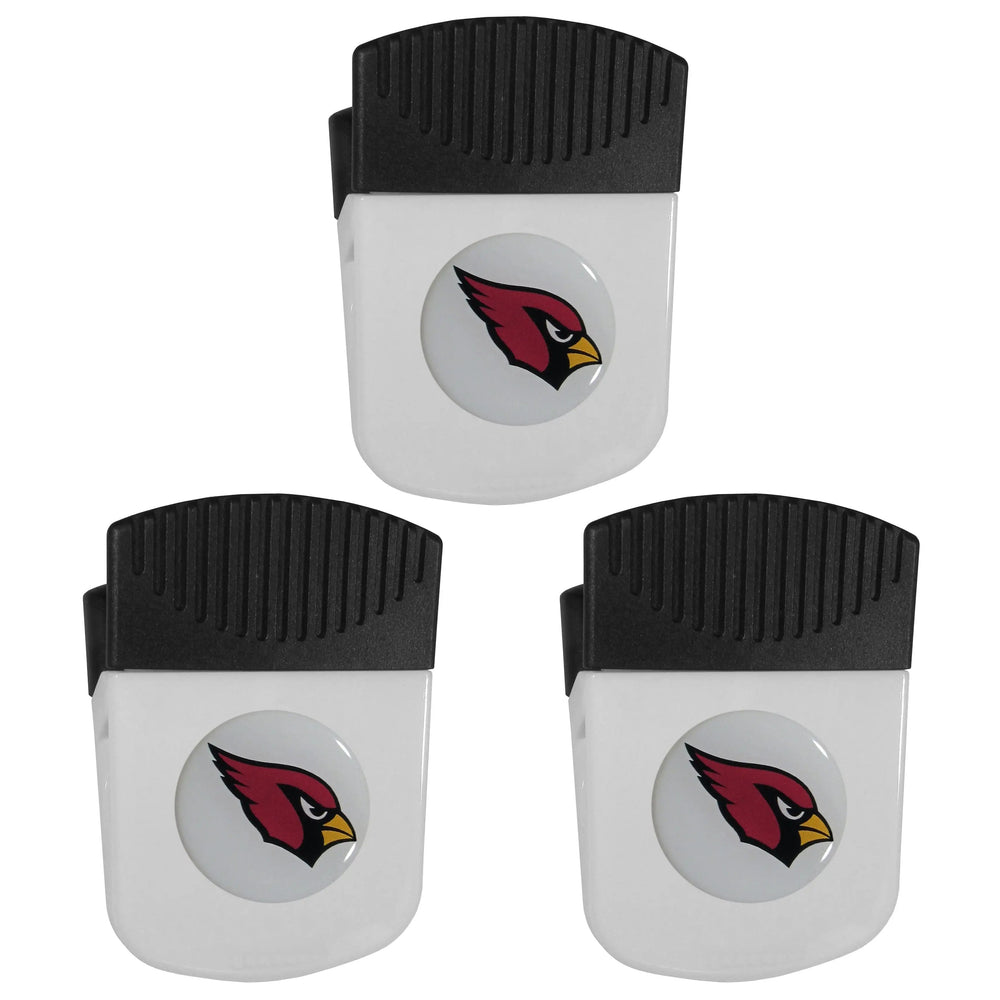 Arizona Cardinals Chip Clip Magnet with Bottle Opener, 3pk - Arizona Cardinals