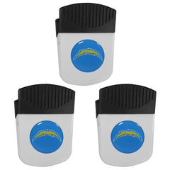 Los Angeles Chargers Chip Clip Magnet with Bottle Opener, 3pk - Los Angeles Chargers