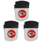 Kansas City Chiefs Chip Clip Magnet with Bottle Opener, 3pk - Kansas City Chiefs