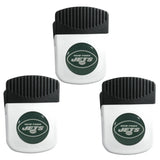 New York Jets Chip Clip Magnet with Bottle Opener, 3pk - New York Jets