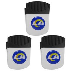 Los Angeles Rams Chip Clip Magnet with Bottle Opener, 3pk - Los Angeles Rams