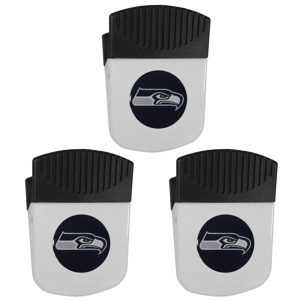 Seattle Seahawks Chip Clip Magnet with Bottle Opener, 3pk - Seattle Seahawks