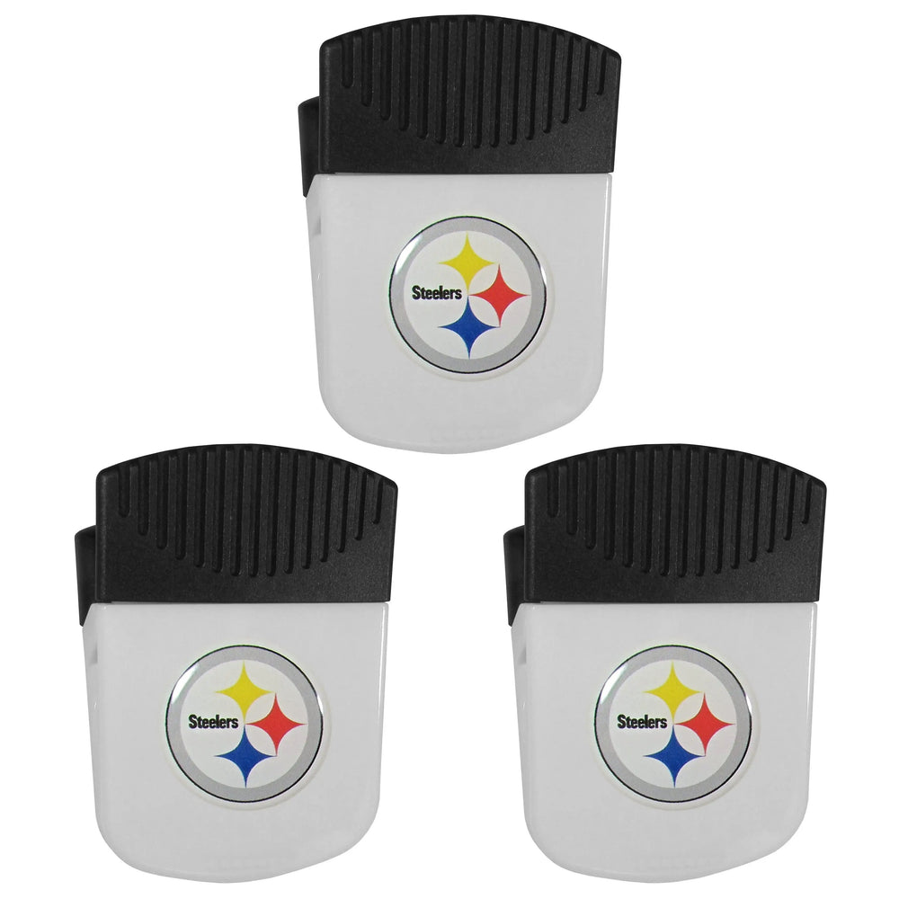 Pittsburgh Steelers Chip Clip Magnet with Bottle Opener, 3pk - Pittsburgh Steelers